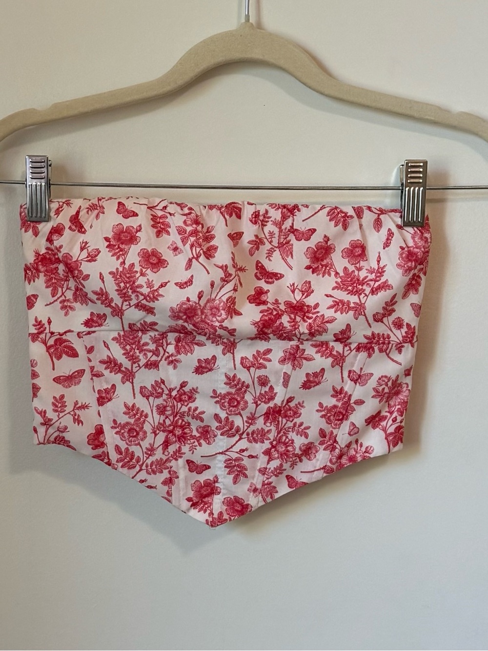 Princess Polly Juliet Coral Strapless Bustier